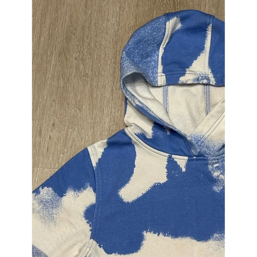 Nike Sportswear Club Fleece Big Kids' Tie-Dye Pullover Hoodie Sz Small